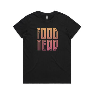 Food Nerd – Peachy  - Maple Tee (Same Day) Thumbnail