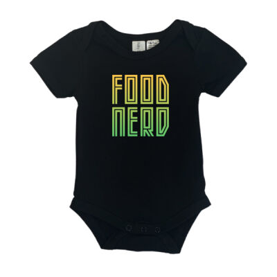 Food Nerd – Pine Lime - Baby Onesie (Same Day) Thumbnail