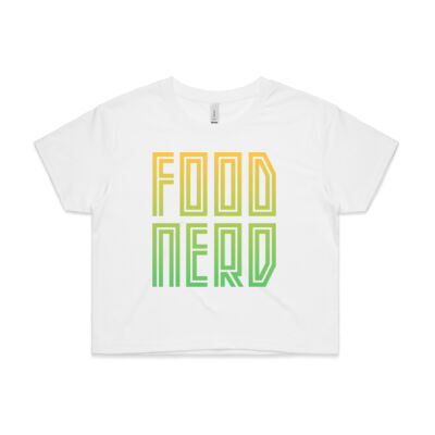 Food Nerd – Pine Lime - Crop Tee (Same Day) Thumbnail