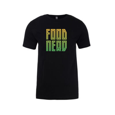 Food Nerd – Pine Lime - Mens Slim Cotton Tee (Same Day) Thumbnail