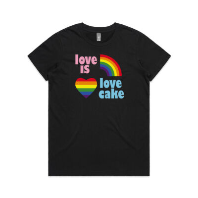 Love is Love Cake - Maple Female Tee (Same Day) Thumbnail