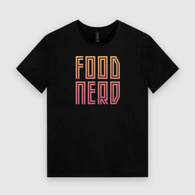 Food Nerd – Peachy  - Slim Lightweight Tee (Same Day) Thumbnail