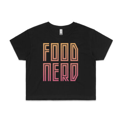 Food Nerd – Peachy  - Crop Tee (Same Day) Thumbnail