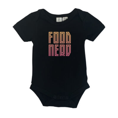 Food Nerd – Peachy  - Baby Onesie (Same Day) Thumbnail