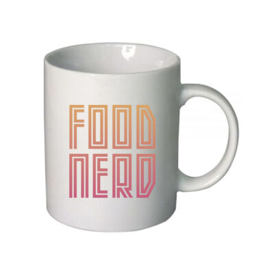 Food Nerd – Peachy  - Boutique Ceramic Mug Thumbnail