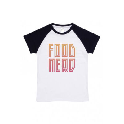 Food Nerd – Peachy  - Ramo Babies & Youth Organic Raglan Thumbnail