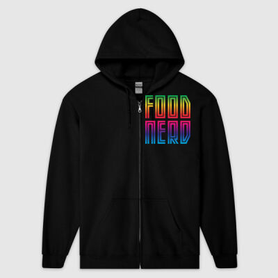 Food Nerd - Special Pride Addition - Zip Hooded Sweatshirt (Same Day) Thumbnail