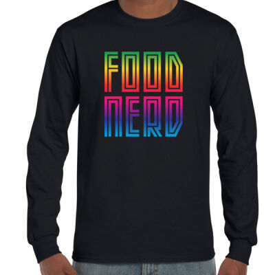 Food Nerd - Special Pride Addition - Ultra Cotton Mens Longsleeve Tee (Same Day) Thumbnail